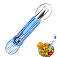 Watermelon Slicer Cutter Stainless Steel Fruit Spoon Pulp Separator Watermelon Cutter Set Fruit Carving Tool Kitchen Gadgets classic