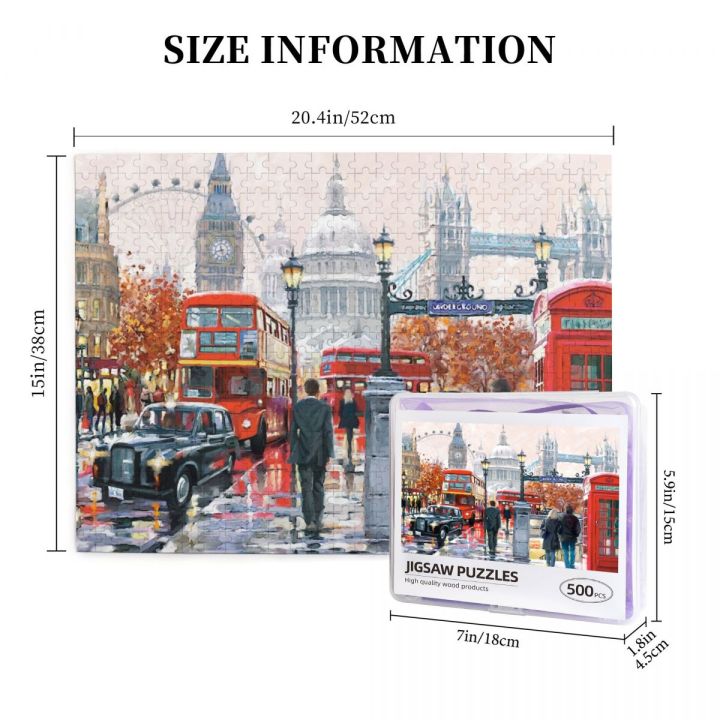 london-collage-wooden-jigsaw-puzzle-500-pieces-educational-toy-painting-art-decor-decompression-toys-500pcs