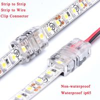 2Pin 4Pin 3Pin 5Pin สาย10MM12MM 8มม. ไปยังแถบตัวเชื่อมต่อเพื่อแถบไฟ LED ถอดคอนเนคเตอร์แบบหนีบสำหรับแถบไฟสี RGB เดียวแถบไฟ LED