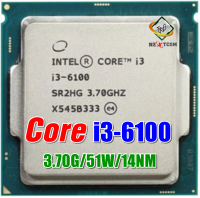 ซีพียู CPU Core I3 6100 / 3.7Ghz / 2C 4T / 51W / Socket LGA 1151 / ฟรีซิลิโคน จัดส่งไว