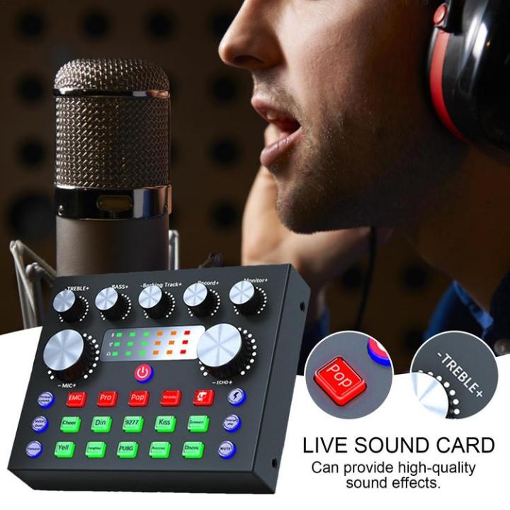 live-sound-card-v8-streaming-mixer-sound-card-7-modes-live-streaming-live-karaoke-sound-card-mixer-audio-mixer-for-recording-pc-richly