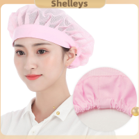 Shelleys หมวกตาข่ายยืดหยุ่นสำหรับทุกเพศ,หมวกแก๊ปสำหรับคาเฟ่บาร์ร้านอาหารโรงแรมเบเกอรี่บริกรพ่อครัวหมวกผู้หญิงทรงอินเดียทำงานผู้ชายผู้หญิงระบายอากาศได้เวิร์คช้อป