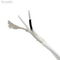 Telflon Silver-plated Copper Wire Audio Signal Cable 2 core 3-core Dual-core Shielded Wire Machine Inner Cable 15awg Power Wire