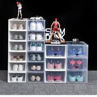 (cerci household goods) Thicked TransparentClear SneakerBox Dustproof Shoe OrganizerStackable Household Combination Shoe Rack