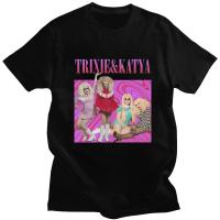 Trixie Katya High Street Fun Sisters Tshirt Classic Loose Mens Tshirt Design A Niche And Lazy