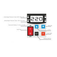 อุปกรณ์ป้องกันแรงดันไฟฟ้าในปัจจุบัน240-300V สำหรับใช้ในบ้าน