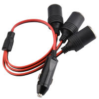 3 25cm 12V Double Adapter DC Way Plug Dual Lighter Car