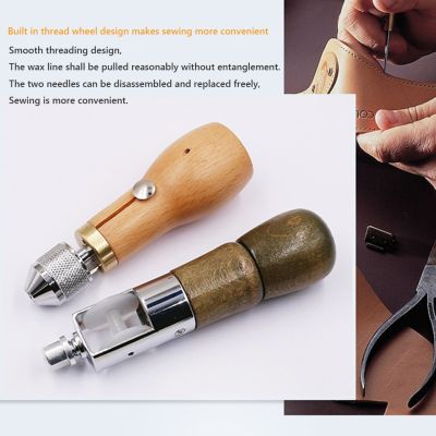 1set Sewing Needle Leather Sewing Awl Kit Hand Stitcher Set Lock Stitching Hand Stitcher Thread Needles Kit Craft Stitch Tools