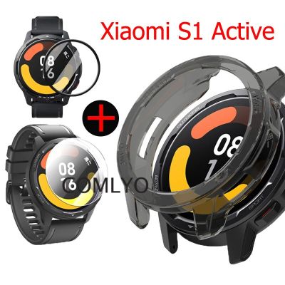 Protector Cover Case For Xiaomi Mi Watch S1 Active Smart Watch Protective Shell Frame Edge Bumper 3D Screen protector Drills Drivers