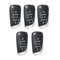 XEDS01EN Universal Super Remote Key 3 Button Fob Work on All ID As the Super Chip for DS Style for Xhorse VVDI 5Pcs