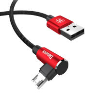 Baseus 90 Degree Micro USB Cable Fast Charging Charger Mobile Phone Data Wire Cord Microusb Cable For Samsung Xiaomi Android 2m