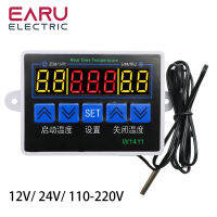 AC110V-220V W1411 DC 12V 10A LED Digital Temperature Controller Thermostat Control Switch Sensor สำหรับเรือนกระจก Aquatic Animal