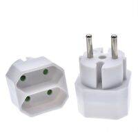 ☄ European Conversion Plug 2Pin 4.8mm Plug turn 4.0mm 2 Hole EU Socket Power Distribution Adapter Plug White 16A 250V