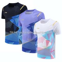 ♣✲❦ 2023 New badminton clothing mens and womens sports jacket short-sleeved International edition competition clothing Primary School students competition clothing print