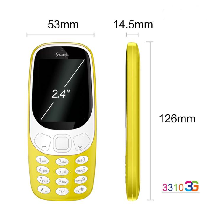 มือถือ3310-โทรศัพท์ปุ่มกด-4g-2ซิม-ไลน์-เฟส-ได้-รุ่นใหม่-หน้าจอ2-4