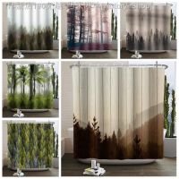 【CW】▽  Misty Shower Curtain for Fantasy Fog Jungle Ployester 180x240