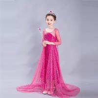 Dress Girl Princess Dress Birthday Party Show Shiny Dress Halloween Dress up Costume