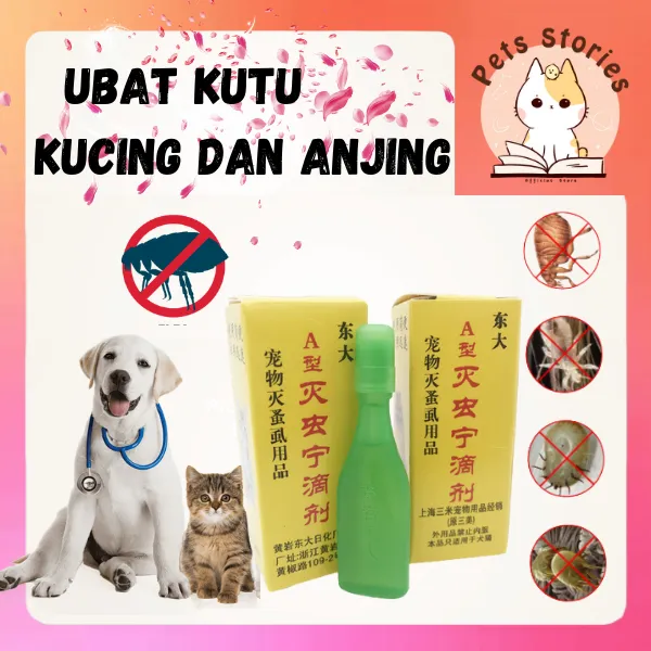 Ubat Kutu Kucing dan Anjing / Clear Flea Tick Pet / Medicine liquid for