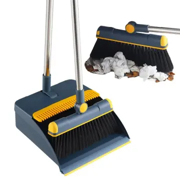 Broom Scoop Set Household Folding Dustpan Broom and Shovel Set Bathroom  Water Wiper Pet Hair Grabber Sweeping Cleaning Tools