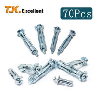 70 Pcs Hollow Wall Anchor ชุด Molly Bolt Hollow Drive Wall Anchor Screws Heavy Duty Metal Plasterboard Cavity Wall Anchors Kit-omvzqf176