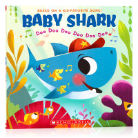 Shark baby English original picture book baby shark rhyme nursery rhyme picture book cartoon animation childrens Enlightenment cognitive imagination cultivation full color English Picture Book Singing story scholastic learning music publishing