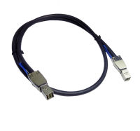 จัดส่งฟรี1เมตรภายนอก4X SFF-8644ไปยัง SFF-8644มินิ SAS HD ความหนาแน่นสูงสายทองแดง12Gbps