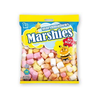 สินค้ามาใหม่! มาร์ชี่ส์ มาร์ชแมลโลว์ คละสี 150 กรัม Marshies Marshmallows 150g ล็อตใหม่มาล่าสุด สินค้าสด มีเก็บเงินปลายทาง