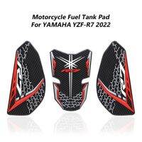 แผ่นถังน้ำมันติด3D รถมอเตอร์ไซค์ YZF-R7สำหรับ YAMAHA YZF R7 2022 Tankpad สติกเกอร์ถังน้ำมันเบนซินอุปกรณ์ประดับตกแต่งฝาครอบ