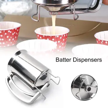 Pancake Batter Dispenser Funnel Cake Dispenser Stainless Steel Batter  Dispenser Multi-Caliber Baking Tool Cake Decorating Tool