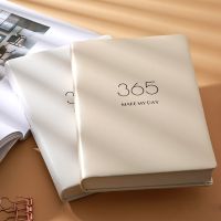 A5 2023 Notebooks Agendas Planner Diary Organizer Daily Plan Schedule Books PU Leather 365 Days Notepad Office School Stationery