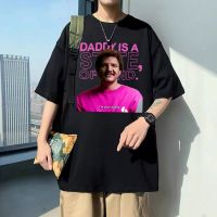 Pedro Pascal Actor T-Shirts Daddy Is A State Of Mind Graphic T Shirt Men Harajuku Oversized T Shirt MenS Y2K Streetwear