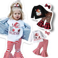 Retro santa set ชุดเซ็ตเสื้อซานต้าแขนยาว ผ้านิ่ม cotton(FANCY214)