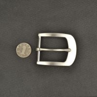 ✕ fashion solid stainless steel metal 40mm leather belt pin buckle