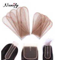 Nunify 2*4 2*6 4*4 1ชิ้นลูกไม้สวิสสำหรับทำวิกผมทอผ้าวิกผมผมหน้าลูกไม้ตาข่ายวิกผมสำหรับด้านหน้าวิกสำหรับทำ