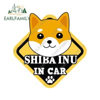 EARLFAMILY 13cm x 12.6cm for SHIBA INU In Board Car Accessoires Stickers Anime Funny Decal Campervan Windshield Windows Decor