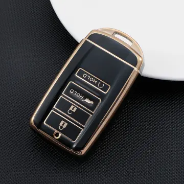 Black Leather 5 Buttons Smart Key Case Fob Cover for Acura RDX MDX ILX TLX  RLX