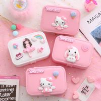 ♧✆❒ Cartoon Childrens Princess Portable Jewelry Flannel Box Earrings Necklace Storage Girl Heart