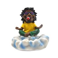 [COD] New resin ashtray hip-hop old man meditating shape Resin cross-border smoking set supply