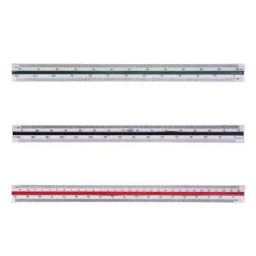 Triangular Scale Ruler Helix 30cm / 12 Inch Metric Tri-scale Rule