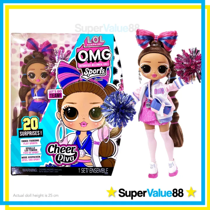 Original LOL Surprise! OMG Sports Cheer Diva Cheerleading Fashion Doll ...