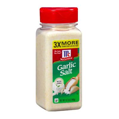 { MCCORMICK } Garlic Salt  Size  446 g.