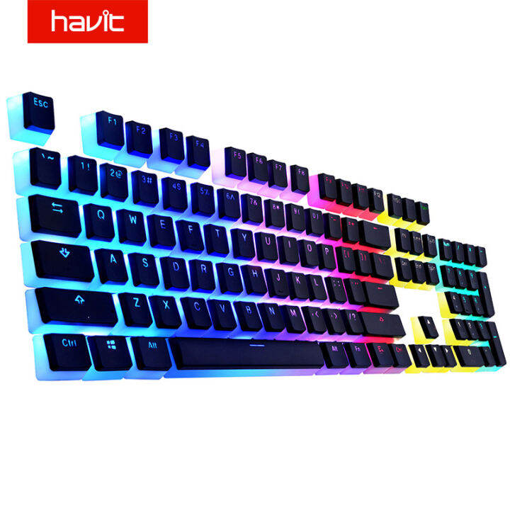 Havit PBT Pudding Keycaps for Mechanical Keyboard Double Shot Backlit