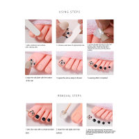 24pcs Fake Nail Patch Press-on Nails Unique Trendy Pattern Nail Pieces For Nail Art Beginners Practice