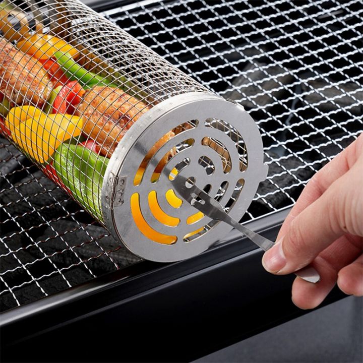 rolling-grilling-basket-round-grill-mesh-2pcs-stainless-steel-bbq-grill-mesh-for-vegetables-fish-and-french-fries