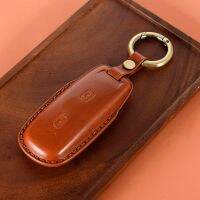 Leather Motorcycle Key Case Cover For Honda GL1800 Gold Wing GoldWing CNC 2018 2019 2020 Remote Protection Shell Fob Accessories