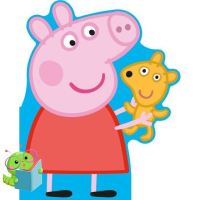 YES ! หนังสือนิทานภาษาอังกฤษ Peppa Pig: All about Peppa : A Peppa-shaped (Board book)