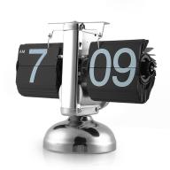 Đồng hồ để bàn lá lật đồng hồ kỹ thuật số phong cách cổ điển dùng trang trí phòng ngủ phòng khách văn phòng - INTL thumbnail
