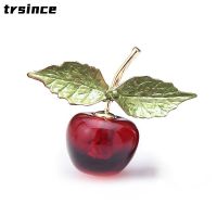 Nice Fruit Brooch Transparent Red Cherry Pins Fashion Enamel Pin for Women Costume Brooches Jewelry Pins Accessories