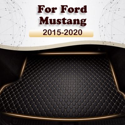 Alas Bagasi Mobil สำหรับ Ford Mustang 2015 2016 2017 2018 2019 2020ไลเนอร์กระบะพรมภายในอุปกรณ์เสริมผ้าคลุม