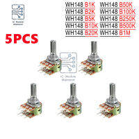 2023 er5PCSLot 1K 2K 10K 20K 100K 250K 1M Ohm Variable Resistors Dual Linear 6 Pin. Rotary Carbon Film Taper Potentiometer 20m Shaft